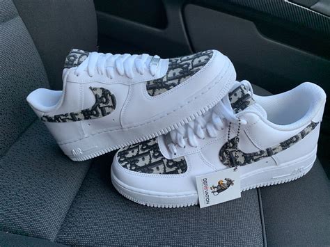 Originale nike air force 1 Mit dior Muster 